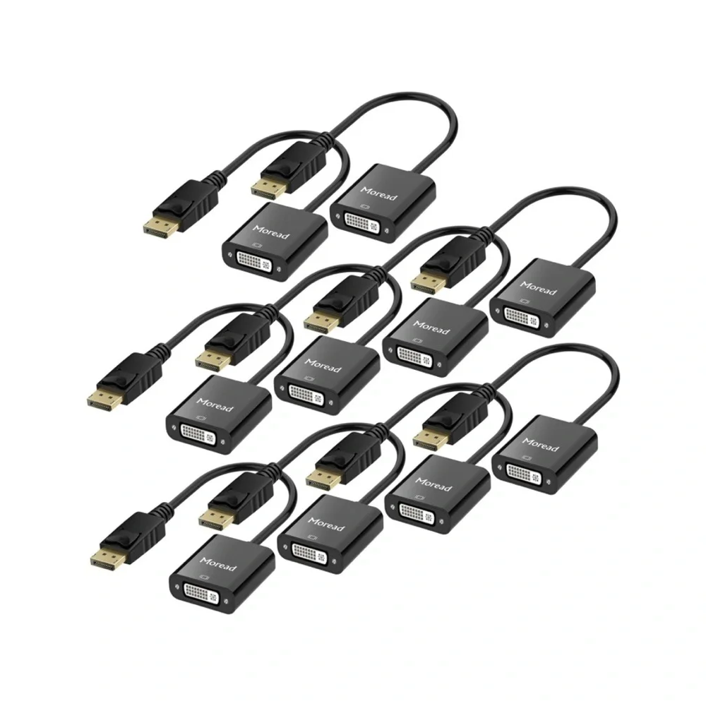 DisplayPort (DP) to DVI‎ Adapter, 10 Pack, Gold-Plated Male to Female